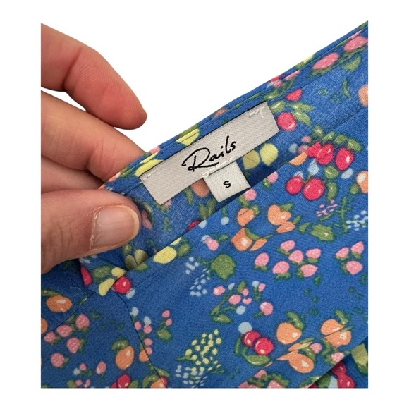 RAILS | $238 Kenz Midi Dress in Blue Citrus Grove, Size Small - Picture 10 of 15